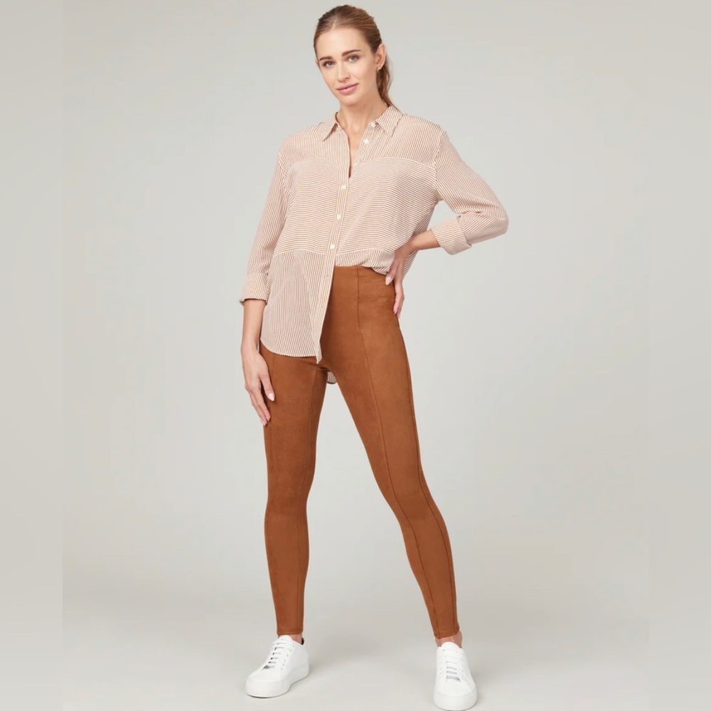 Faux Suede Leggings by Spanx - M